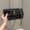 Saint Laurent Envelope Woc Black Bag 8.7 Inches