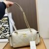 Chanel Small Bowling Bag Light Beige 9.8 Inches