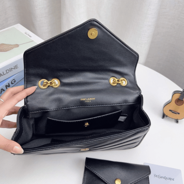 Saint Laurent Loulou Bag Black Quilted 10.6 Inches 801437AAEAX1000