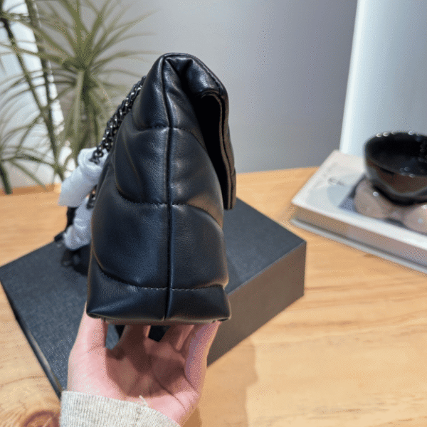 2-433 Saint Laurent Loulou Bag Black Nappa 8.7 Inches 5774761El001000