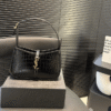 Saint Laurent Le 5 À 7 Hobo Bag Black Croc 9.4 Inches 657228DZESW1062