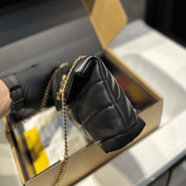 Saint Laurent Loulou Puffer Mini Bag Black 7.9 Inches 7593371El071000