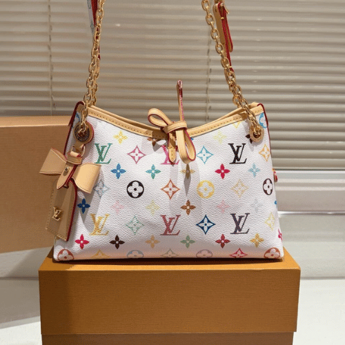 Louis Vuitton Carryall BB Multicolor White 9.8 Inches
