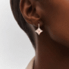 Louis Vuitton Idylle Blossom Pendant Earrings Red/Gold-Tone