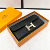 2-510 Hermès Constance Long Wallet Black 7.5 Inches