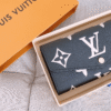 Louis Vuitton Sarah Wallet Black/Beigemonogram 7.5 Inches
