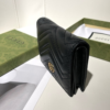 Gucci Gg Marmont Card Case Wallet Black 4.5 Inches