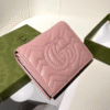 Gucci Gg Marmont Small Wallet Pastel Pink 4.5 Inches 466492 Dtd1T 5909