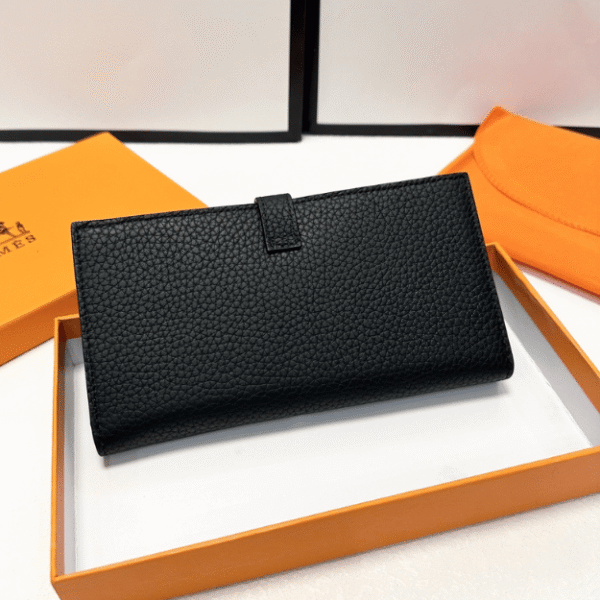 Hermès Bearn Wallet Black Palladium 6.9 Inches