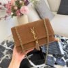 2-53 Saint Laurent Kate Medium Tassel Crossbody Bag Brown 8.7 Inches