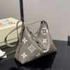 Louis Vuitton Carryall PM Bicolor Monogram Empreinte Tourterelle Beige 11.6 Inches