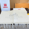 2-546.png Hermès Paris Logo Scarf Cream/White 74.8 Inches
