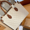Louis Vuitton Onthego MM Cream Monogram 13.8 Inches