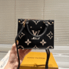 Louis Vuitton Onthego Mini Black White Monogram 7.1 Inches