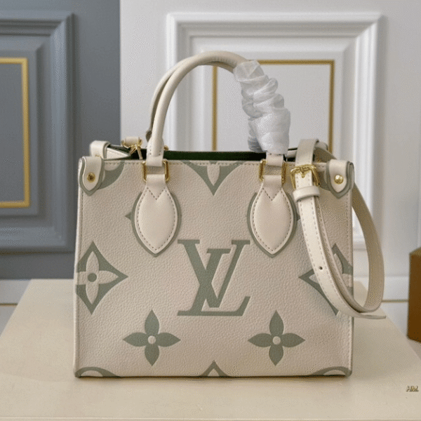 Louis Vuitton Onthego Small Monogram Ivory Sage 9.8 Inches
