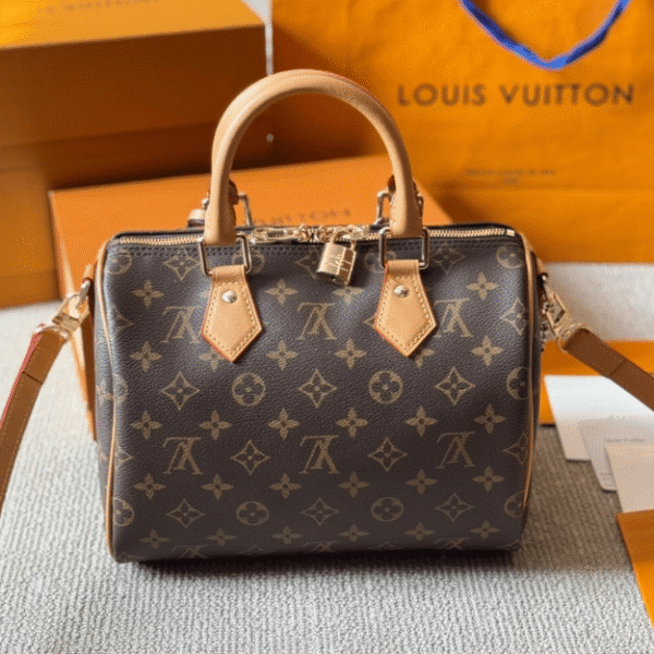 Louis Vuitton Speedy Bandouilière 35 Monogram Brown 13.8 Inches