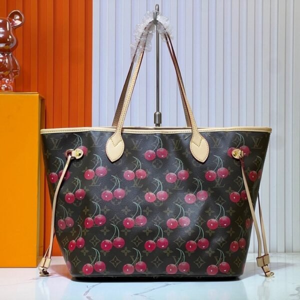 2-73 Louis Vuitton X Takashi Murakami Neverfull Monogram Canvas Brown M27847 12.2 Inches