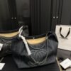 Chanel Coco Cabas Shopping Bag Denim Dark Blue 14.2 Inches