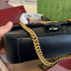 Gucci Gg Marmont Mini Matelassé Shoulder Bag Black 6.5 Inches