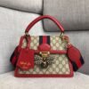 Gucci Queen Margaret Gg Small Top Handle Bag Red 10 Inches 476541 9L6ST 8540