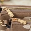 Louis Vuitton Multi Pochette Accessoires Monogram Empreinte Greige 9.8 Inches