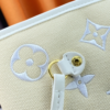 210-1 Louis Vuitton Neverfull MM Monogram Giant By The Pool White On Beige 12.2 Inches M22838