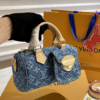 Louis Vuitton Nano Speedy Denim Blue 6.3 Inches M82950