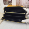 Louis Vuitton Zippy Round Long Wallet Nanogram Black 7.7 Inches M82233