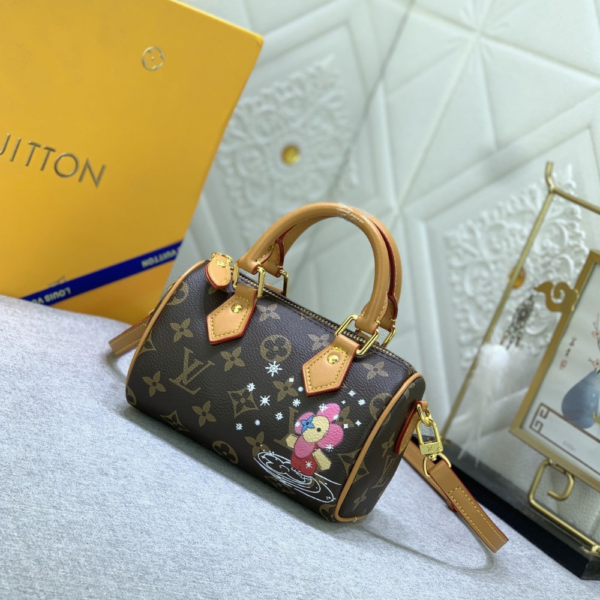 Louis Vuitton Nano Speedy Vivienne Brown 6.3 Inches M82624