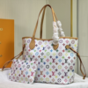 Louis Vuitton Neverfull MM Monogram Multicolore White 12.2 Inches M40156