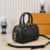233 Louis Vuitton Speedy Bandouilière 20 Black 8.1 Inches M58953