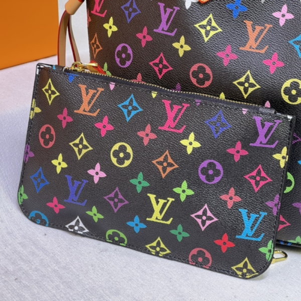 Louis Vuitton Neverfull MM Monogram Multicolore Black 12.2 Inches M40156