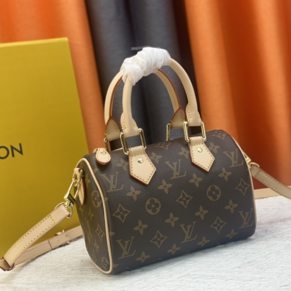 241 Louis Vuitton Speedy Bandouilière 20 Brown 8.1 Inches M46234