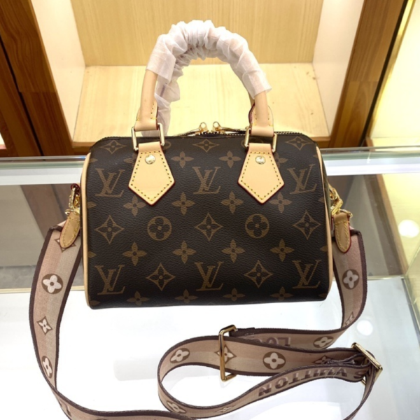 245 Louis Vuitton Speedy Bandouilière 20 Brown 8.1 Inches M46234