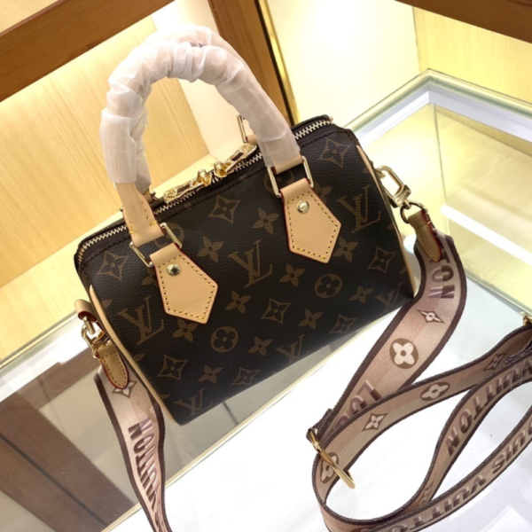 246 Louis Vuitton Speedy Bandouilière 20 Brown 8.1 Inches M46234