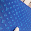 Louis Vuitton Zippy Round Long Wallet Nanogram Blue 7.7 Inches M82233