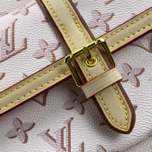 260-1 Louis Vuitton Neverfull MM Monogram Empreinte With Pouch Pocket Beige 12.2 Inches M20921