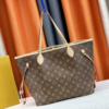 267-2 Louis Vuitton Neverfull MM Monogram Empreinte With Pouch Pocket Brown 12.2 Inches M20921