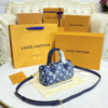 Louis Vuitton Nano Speedy Monogram Denim Blue 8.1 Inches M82950
