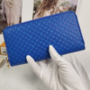 Louis Vuitton Zippy Round Long Wallet Nanogram Blue 7.7 Inches M82233