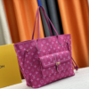 Louis Vuitton Neverfull MM Monogram Empreinte With Pouch Pocket Pink 12.2 Inches M20921