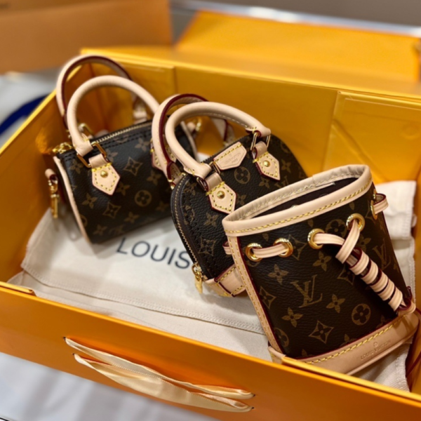 Louis Vuitton Trio Mini Icones Speedy Brown Monogram Set M81081