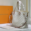 Louis Vuitton Neverfull MM Braided Damier Azur Beige 12.2 Inches N50047