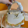 Louis Vuitton Capucines Nano White 7.9 Inches