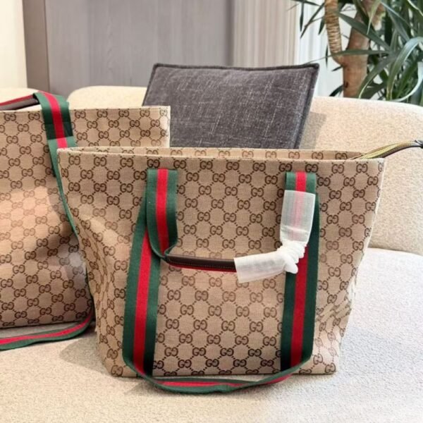 Gucci Medium Tote bag GG Canvas Sand Brown 40cm