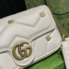 Gucci Gg Marmont 2-In-1 Shoulder Bag White 8.7 Inches
