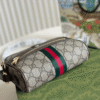 3-108 Gucci Ophidia Gg Mini Camera Bag Brown 6.3 Inches