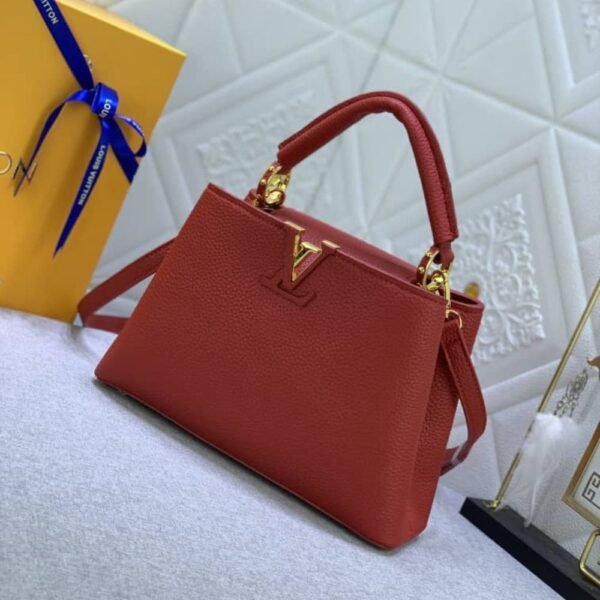 Louis Vuitton Capucines BB Bag Scarlet Red 10.6 Inches M52689