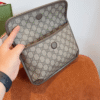 Gucci Tiger Head Gg Small Crossbody Bag Brown 8.3 Inches