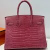 [Premium Quality] – Hermès Birkin Bag Fuchsia Crocodile 11.8 Inches